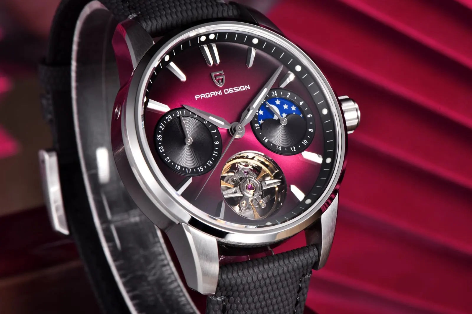 PAGANI DESIGN PD-YS021 Quartz Watch – Leather, Luminous, 10Bar Water-Resistant - Winter Seller Hub