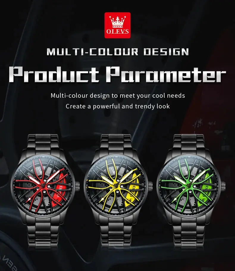 OLEVS 9937 Quartz Watch – Stainless Steel, Luminous, 3 Bar - Winter Seller Hub