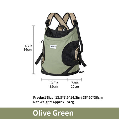 Nylon Pet Carrier Backpack – Belt Closure, Cats & Medium Breeds - Winter Seller Hub