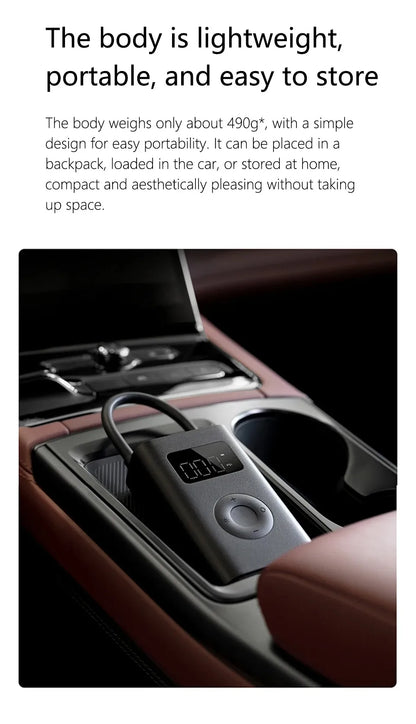 XIAOMI MIJIA Portable Air Pump – Rechargeable Cordless Inflator for Tires & Sports Balls - Winter Seller Hub