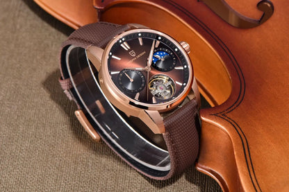 PAGANI DESIGN PD-YS021 Quartz Watch – Leather, Luminous, 10Bar Water-Resistant - Winter Seller Hub