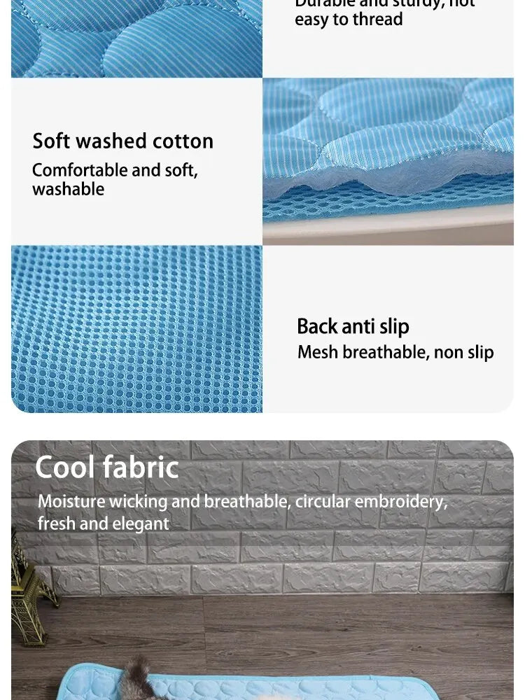 Cooling Pet Bed Mat – Summer Cat & Small Dog Sofa Pad - Winter Seller Hub