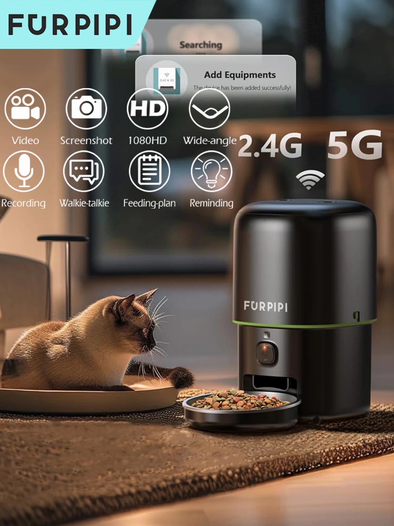 Automatic Cat Feeder with Camera – 2.4G/5G Wi-Fi, Tuya App - Winter Seller Hub