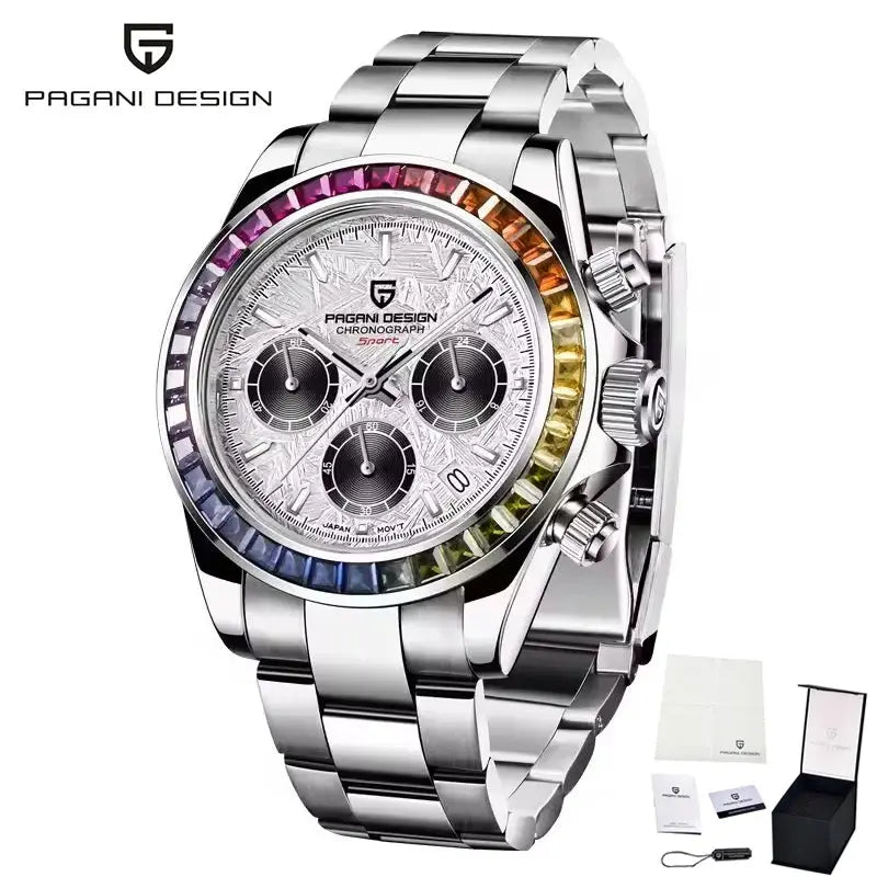 PAGANI DESIGN PD-1644 Quartz Watch – Stainless Steel, Luxury, Water-Resistant - Winter Seller Hub