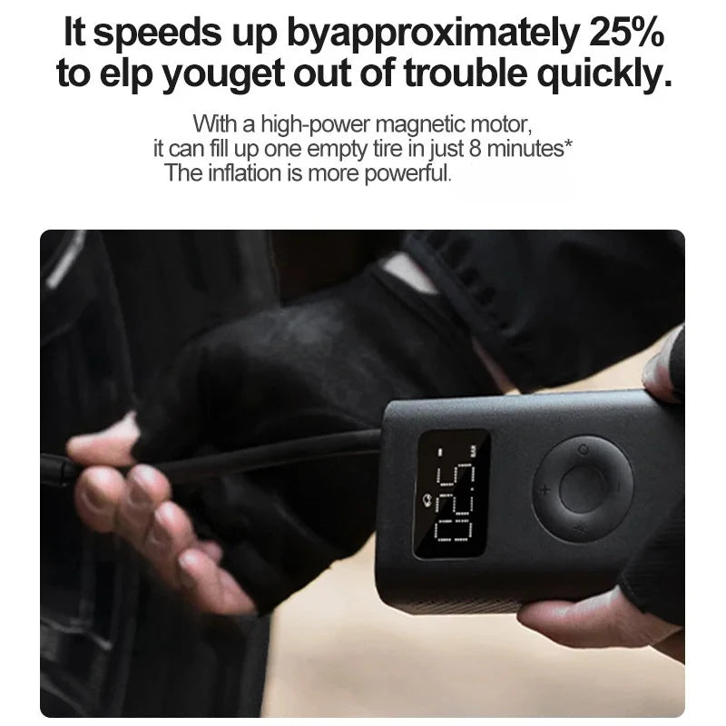 XIAOMI MIJIA Portable Air Pump – Rechargeable Cordless Inflator for Tires & Sports Balls - Winter Seller Hub