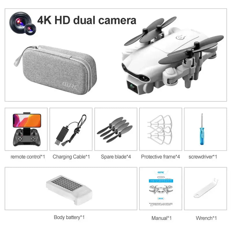 4DRC 2023 New V9 Mini Drone 4k HD Wide Angle Camera WIFI FPV Drones 1080P Dual Camera RC Dron Quadcopter Aircraft Kids Toys - Winter Seller Hub