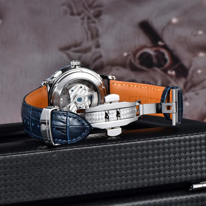 PAGANI DESIGN PD-1796 Mechanical Watch – Leather, Luminous, Waterproof - Winter Seller Hub
