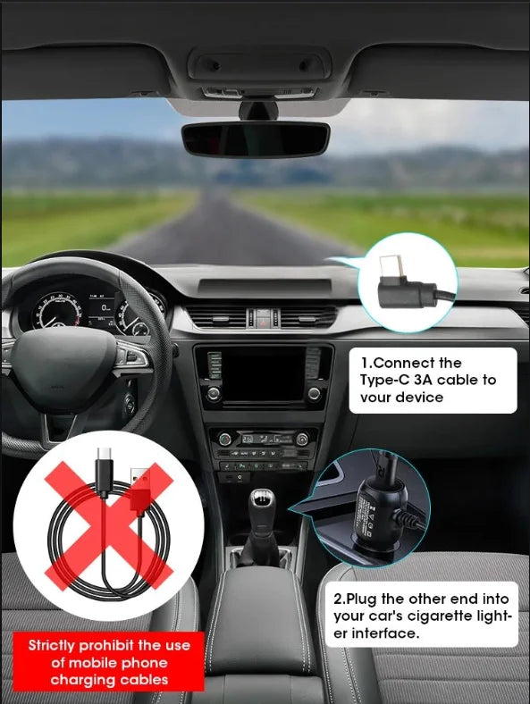 Dash Cam 4K UHD Recording Car Camera DVR Night Vision Video Recorder Built-In Wi-Fi Support GPS 24H Parking - Winter Seller Hub