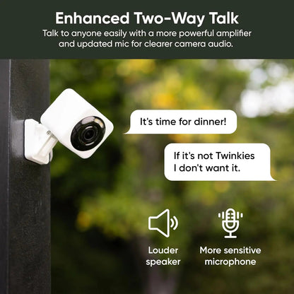 Wyze Cam v4, 2K Wi-Fi Smart Home Security Camera, Indoor/Outdoor Pet/Baby Monitor, Motion Activated Spotlight/Siren, 2-Way Audio - Winter Seller Hub