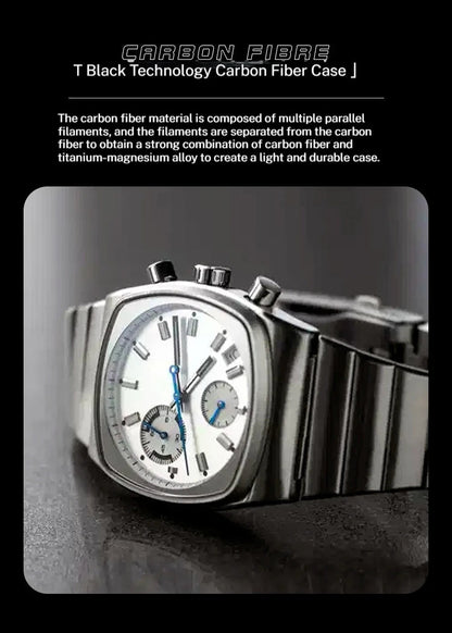 CILOA 508 Quartz Watch – Square Stainless Steel, 3 Bar, Japan Movement - Winter Seller Hub
