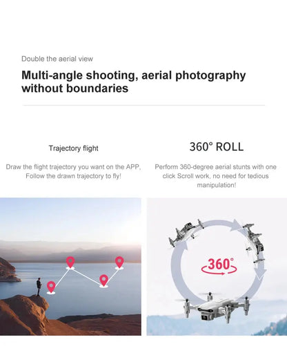 4DRC 2023 New V9 Mini Drone 4k HD Wide Angle Camera WIFI FPV Drones 1080P Dual Camera RC Dron Quadcopter Aircraft Kids Toys - Winter Seller Hub
