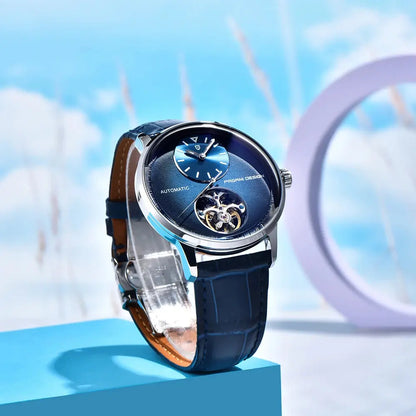 PAGANI DESIGN PD-1796 Mechanical Watch – Leather, Luminous, Waterproof - Winter Seller Hub