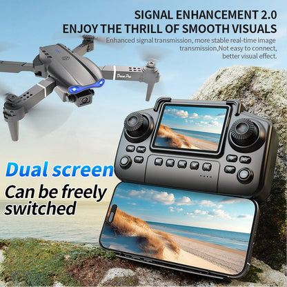 E99 Pro Drone with 8K HD Camera Remote Control Quadcopter Four Axis Aircraft Altitude Hold GPS Flying Toy for Aerial Photography - Winter Seller Hub