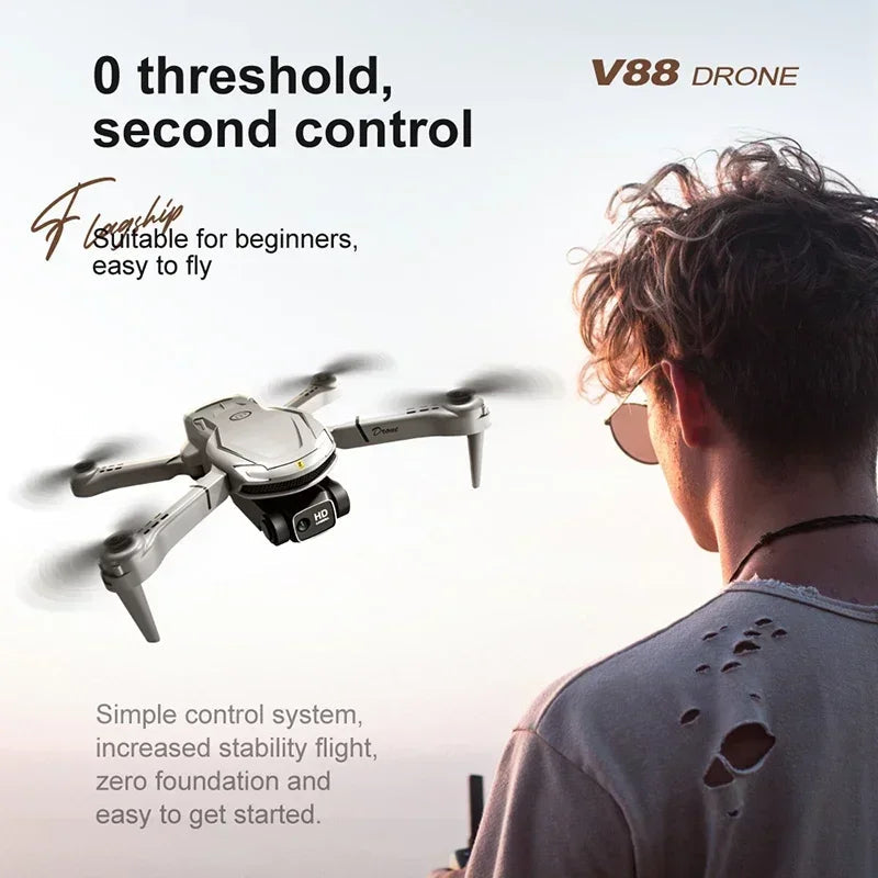 For Xiaomi V88 Drone 8K 5G GPS Professional HD Aerial Photography Remote Control Aircraft HD Dual Camera Quadcopter Toy UAV - Winter Seller Hub