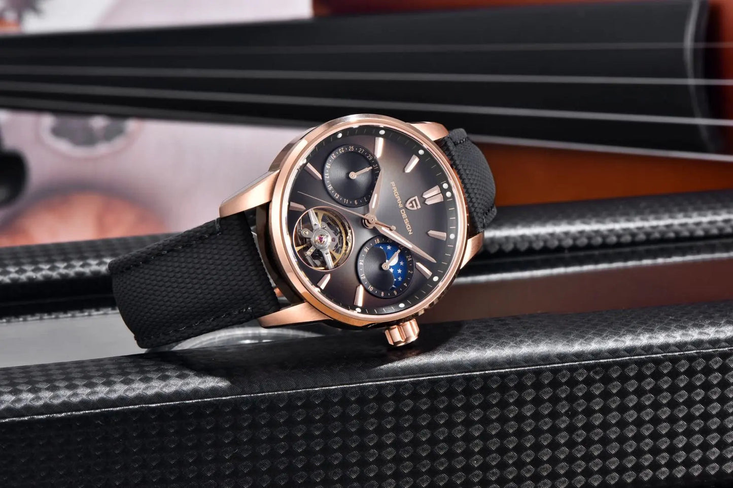 PAGANI DESIGN PD-YS021 Quartz Watch – Leather, Luminous, 10Bar Water-Resistant - Winter Seller Hub