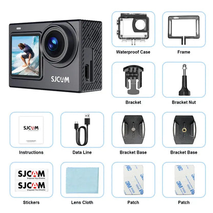 SJCAM SJ6 Pro 4K 60FPS Dual Screen Action Camera Waterproof Touch Screen Sport Cam WiFi Night Vision 6-Axis Gyro Stabilization - Winter Seller Hub