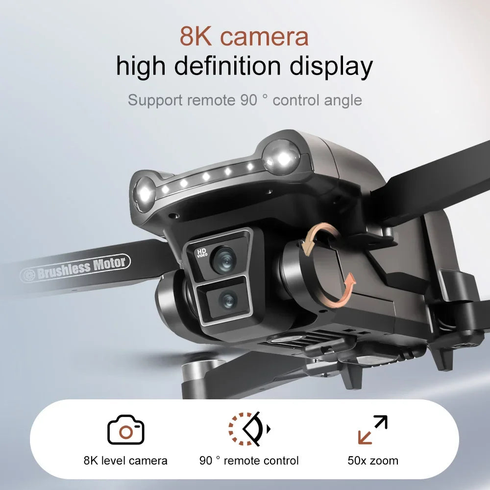 New For Xiaomi V198 GPS MAX Drone with 8k professional HD camera 5G WiFi Brushless laser barrier avoidance Folding quadcopter - Winter Seller Hub