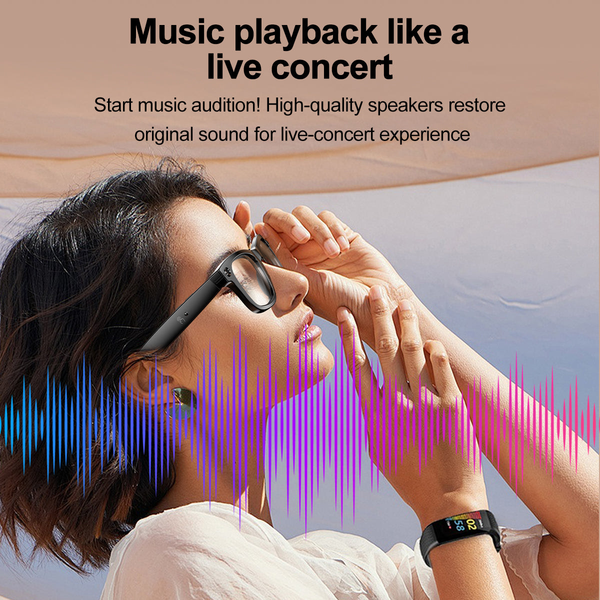 AI Smart Glasses with Camera | Bluetooth Music, Video & ChatGPT Voice Control