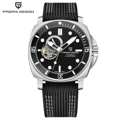 PAGANI DESIGN PD-1736 Automatic Skeleton – Sapphire, 20 Bar, Steel - Winter Seller Hub