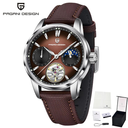 PAGANI DESIGN PD-YS021 Quartz Watch – Leather, Luminous, 10Bar Water-Resistant - Winter Seller Hub
