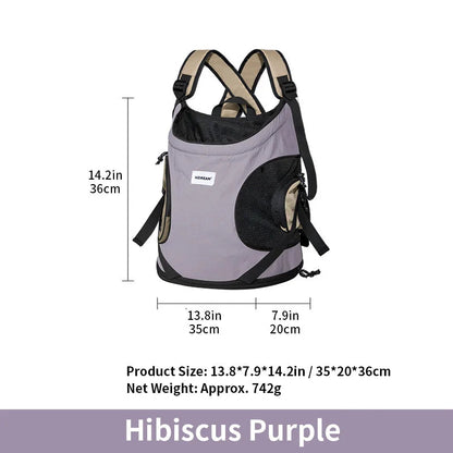 Nylon Pet Carrier Backpack – Belt Closure, Cats & Medium Breeds - Winter Seller Hub