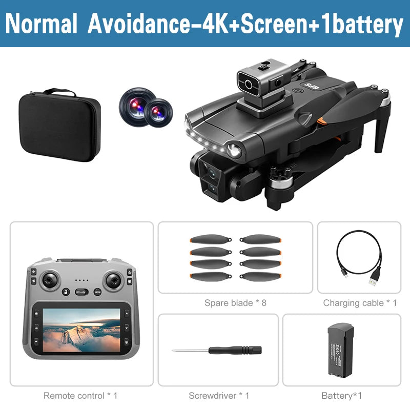 New For Xiaomi V198 GPS MAX Drone with 8k professional HD camera 5G WiFi Brushless laser barrier avoidance Folding quadcopter - Winter Seller Hub