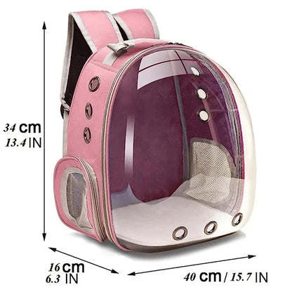 Transparent Bubble Pet Carrier Backpack – Cats & Small Pets - Winter Seller Hub