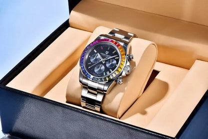 PAGANI DESIGN PD-1644 Quartz Watch – Stainless Steel, Luxury, Water-Resistant - Winter Seller Hub