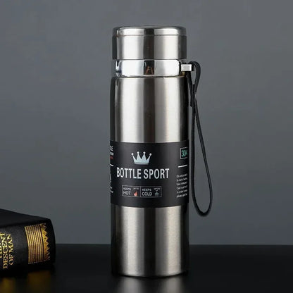 1L Insulated Stainless Steel Water Bottle – Vacuum, Hot/Cold, Leakproof - Winter Seller Hub