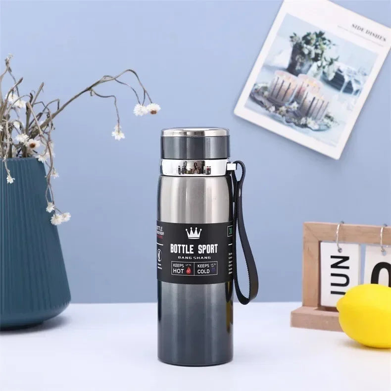 1L Insulated Stainless Steel Water Bottle – Vacuum, Hot/Cold, Leakproof - Winter Seller Hub
