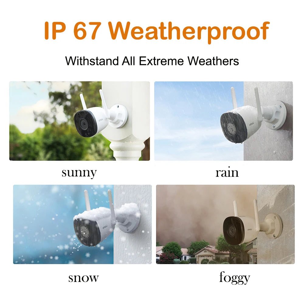 IMOU Outdoor Bullet 2C 4MP Wifi Camera Weatherproof AI Human Detection Outdoor Surveillance ip Camera - Winter Seller Hub