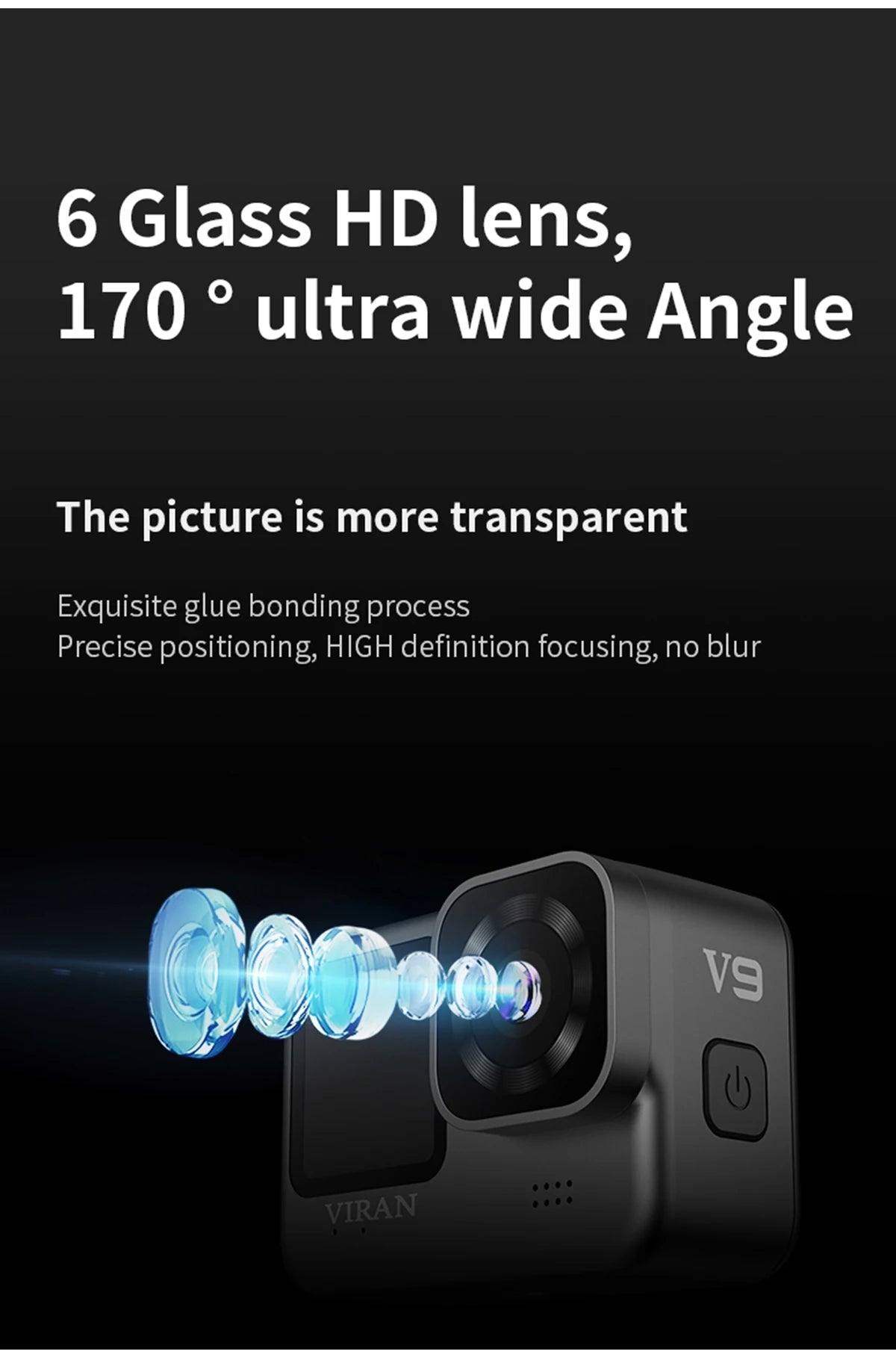 NEW CERASTES V9 4K WiFi Anti-shake Action Camera Go With Remote Control Screen Waterproof Sport Camera pro drive recorde - Winter Seller Hub