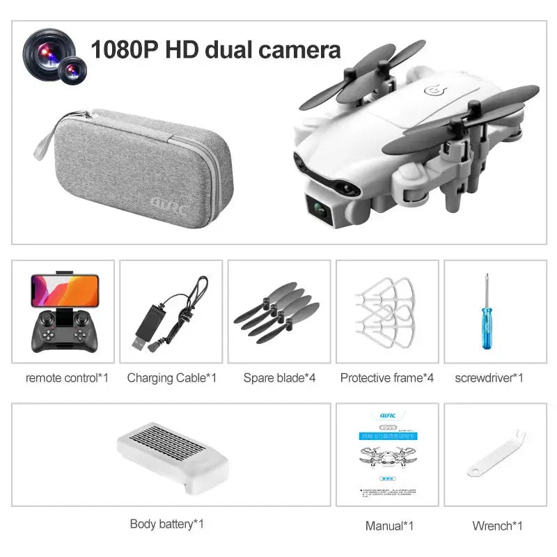 4DRC 2023 New V9 Mini Drone 4k HD Wide Angle Camera WIFI FPV Drones 1080P Dual Camera RC Dron Quadcopter Aircraft Kids Toys - Winter Seller Hub