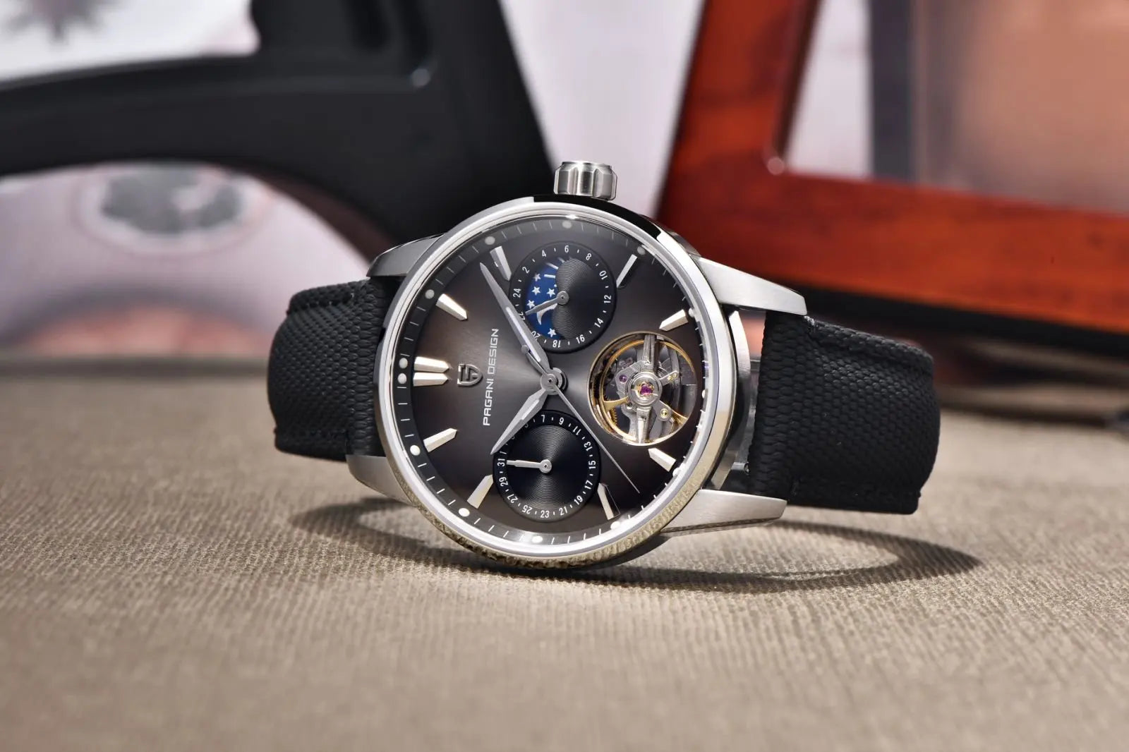 PAGANI DESIGN PD-YS021 Quartz Watch – Leather, Luminous, 10Bar Water-Resistant - Winter Seller Hub