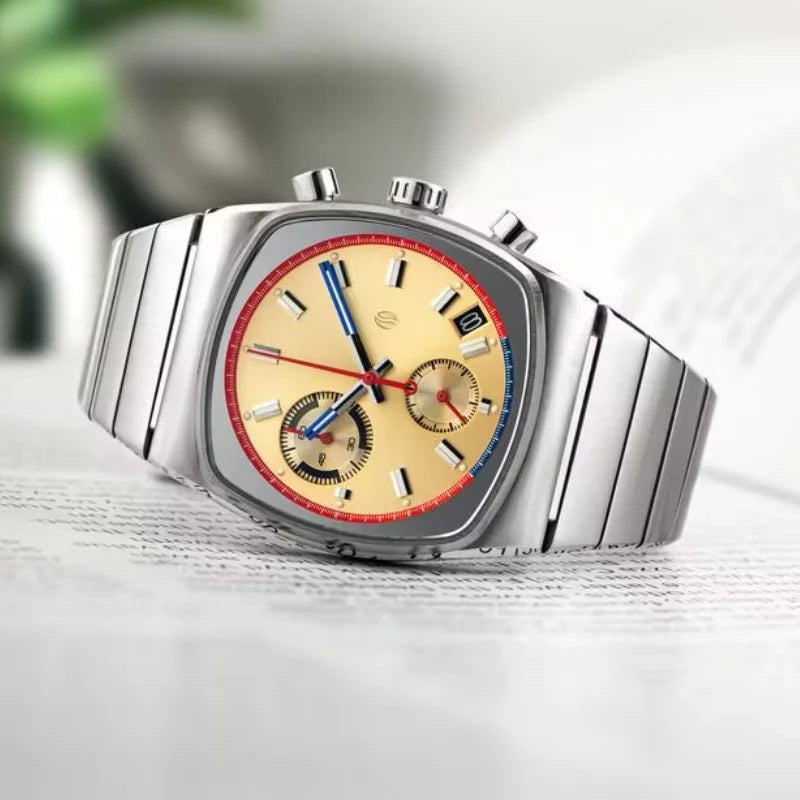 CILOA 508 Quartz Watch – Square Stainless Steel, 3 Bar, Japan Movement - Winter Seller Hub