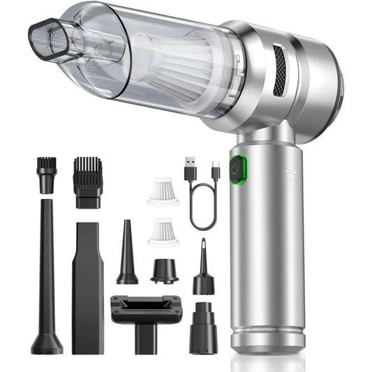 Car Vacuum,3 Suction Modes,Portable Mini Cordless Cleaner with 24000pa Suction Power,Type-C Charge,Handheld Vacuum for Home,Car,