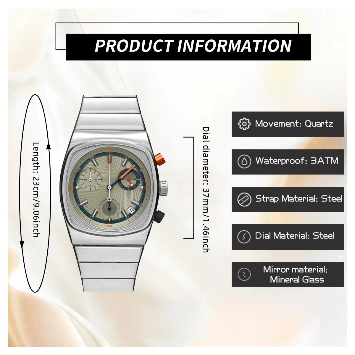 CILOA 501 Quartz Watch for Women – Stainless Steel, 3 Bar - Winter Seller Hub