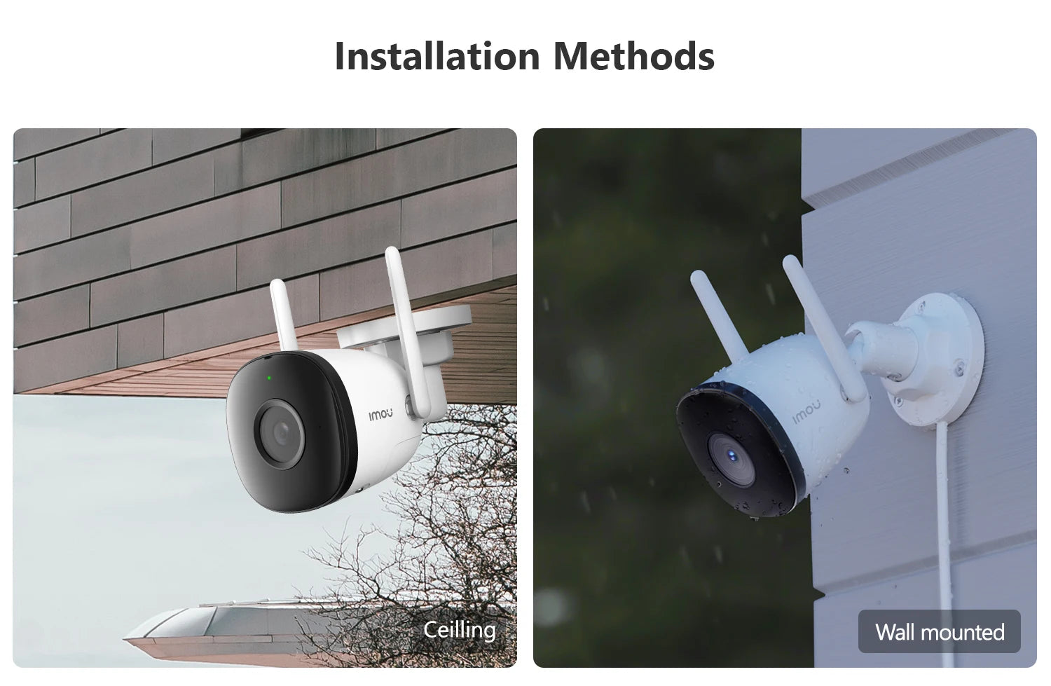 IMOU Outdoor Bullet 2C 4MP Wifi Camera Weatherproof AI Human Detection Outdoor Surveillance ip Camera - Winter Seller Hub
