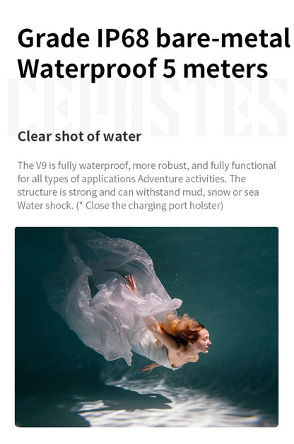 NEW CERASTES V9 4K WiFi Anti-shake Action Camera Go With Remote Control Screen Waterproof Sport Camera pro drive recorde - Winter Seller Hub