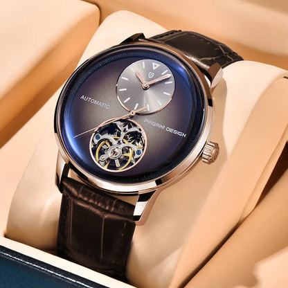 PAGANI DESIGN PD-1796 Mechanical Watch – Leather, Luminous, Waterproof - Winter Seller Hub