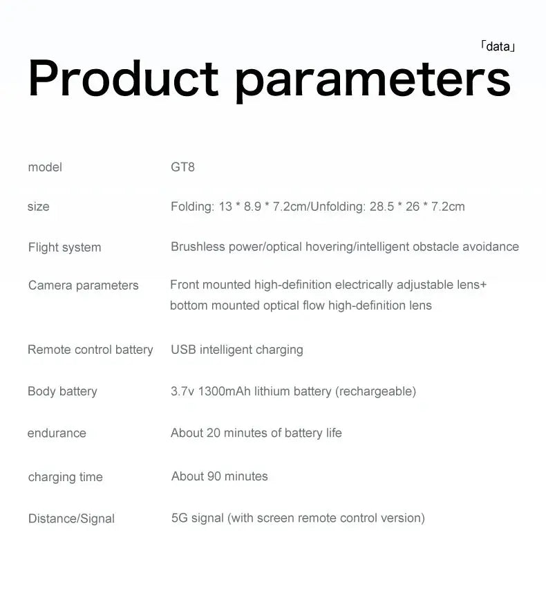 New GT8 Drone 8K Professional HD Dual Cameras Screen Remote 5G WIFI Brushless Motor Obstacle Avoidance Foldable Quadcopter Toys - Winter Seller Hub