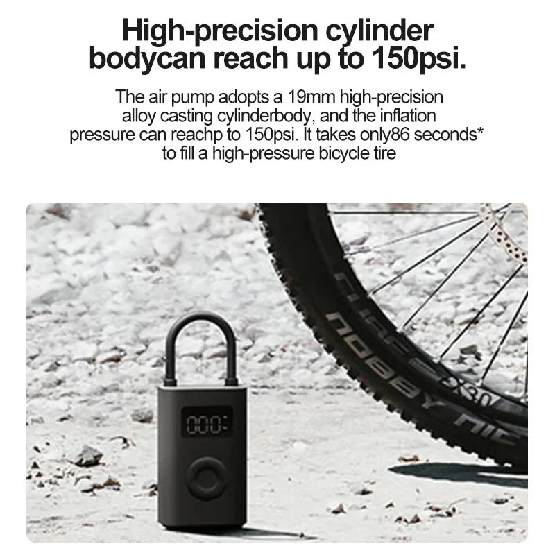 XIAOMI MIJIA Portable Air Pump – Rechargeable Cordless Inflator for Tires & Sports Balls - Winter Seller Hub