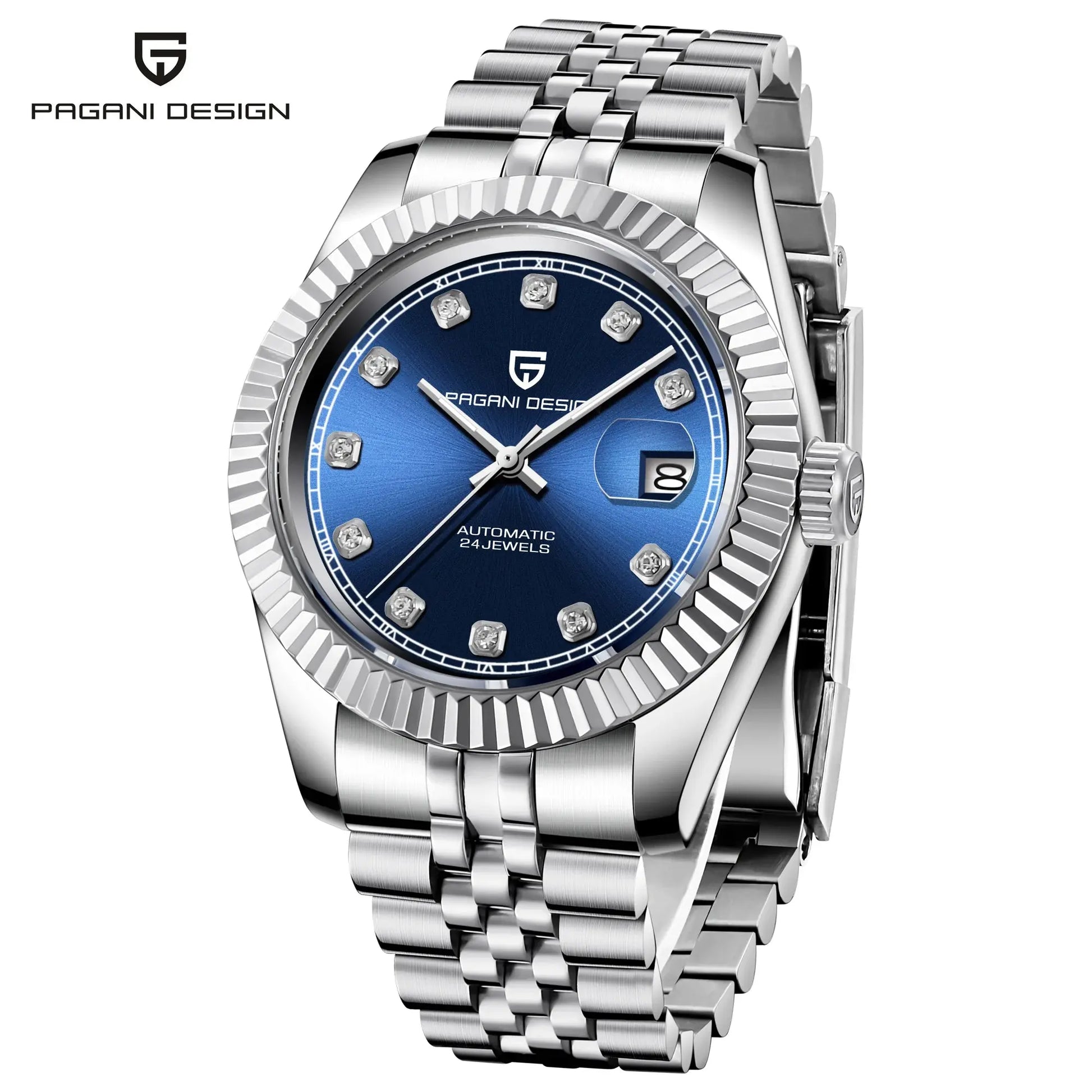 PAGANI DESIGN PD-1645 Automatic – Sapphire, 10 Bar, Stainless Steel - Winter Seller Hub