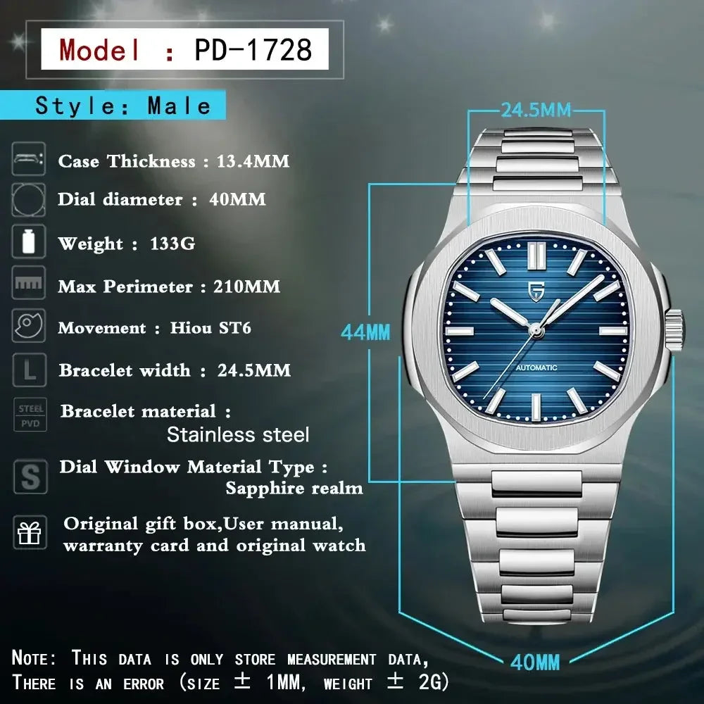 Luxury Sports Waterproof Sapphire Watch for Men - Winter Seller Hub