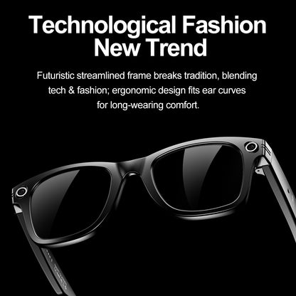 AI Smart Glasses with Camera | Bluetooth Music, Video & ChatGPT Voice Control