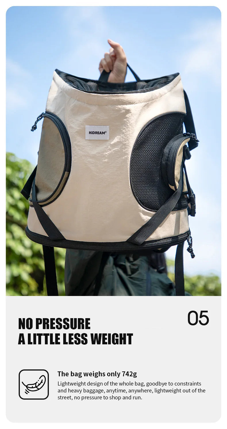 Nylon Pet Carrier Backpack – Belt Closure, Cats & Medium Breeds - Winter Seller Hub