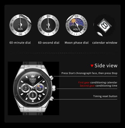 OLEVS 9911 Quartz Watch – Silicone Band, Luminous, 3 Bar - Winter Seller Hub