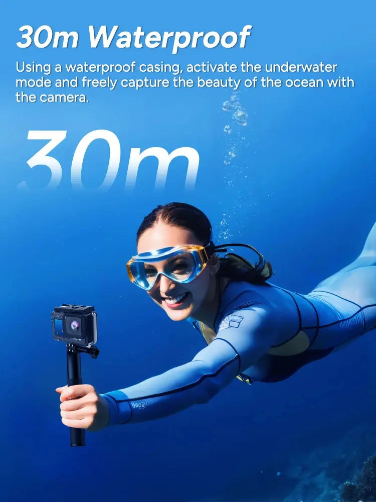 SJCAM SJ6 Pro 4K 60FPS Dual Screen Action Camera Waterproof Touch Screen Sport Cam WiFi Night Vision 6-Axis Gyro Stabilization - Winter Seller Hub