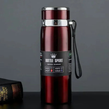 1L Insulated Stainless Steel Water Bottle – Vacuum, Hot/Cold, Leakproof - Winter Seller Hub
