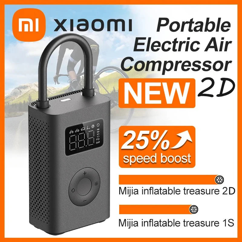 XIAOMI MIJIA Portable Air Pump – Rechargeable Cordless Inflator for Tires & Sports Balls - Winter Seller Hub